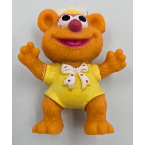 1986 Muppet Babies McDonalds Toys Fozzie Bear, Kermit the Frog, and Gonzo - Picture 5 of 12